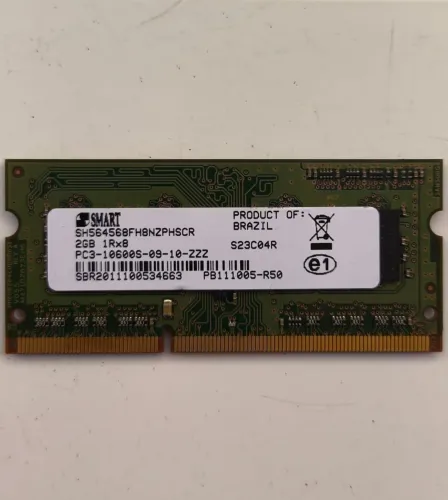 Memória Ram Notebook Smart 2gb Ddr3 1333mhz