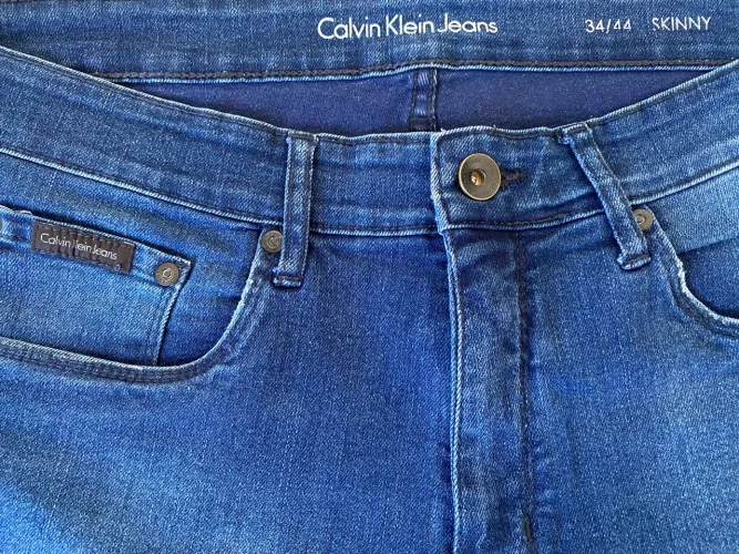 Calças Originais Calvin Klein Jeans Skinny 42 44 Masculina em Excelente Estado