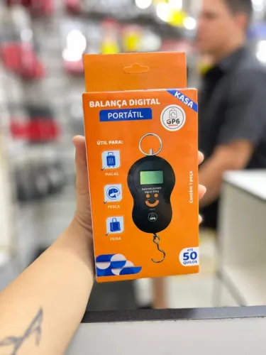 Balança Digital de Mala Pescaria até 50kg - Entrega Grátis