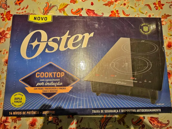 Cooktop de Indução 2 Bocas Oster Touch Screen 2 em 1 (Modelo OTOP202)