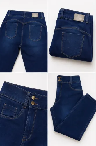 Calça Jeans VERRIÈRE - Azul Escuro Tamanho 48