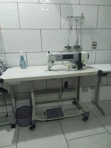 Máquina de costura zoje reta eletrônica a8000-d4 220v