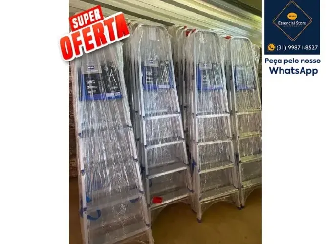 Escada de Aluminio Leve e Resistente Marca MOR, a partir de 119