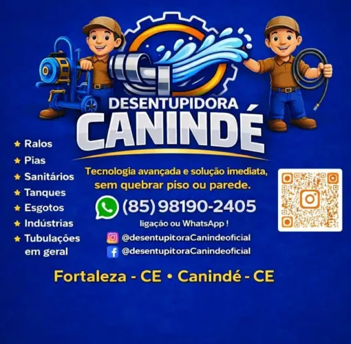 Desentupidora Canindé 24 horas eficiência e agilidade