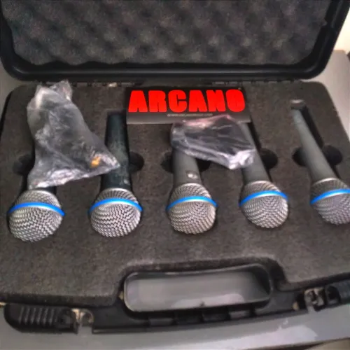 Kit 5 Microfones Dinâmico Arcano Usado