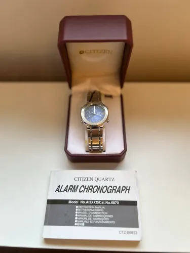 Relógio Feminino Alarm Chronograph Citizen Quartz