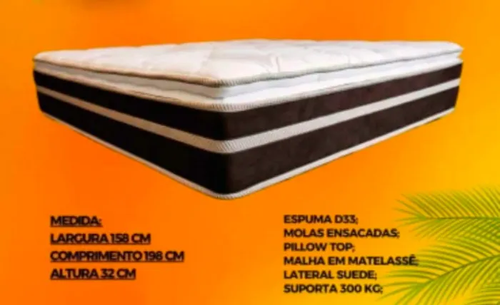 Cama box queen 3 meses de uso