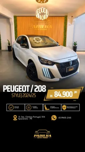 Peugeot 208 Style 1.0 Flex 6V 5P Mec. 2025