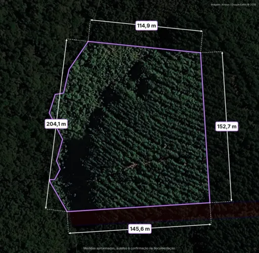 Área rural individual de 23.932 m² em São Luiz do Purunã - Destino de Turismo Rural