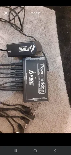  FONTE PARA PEDAL Fire Power Bridge PRO 9v/18v Preta (Usado), muito bem conservad