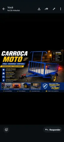 Carroça MOTO TOP VEM