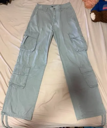 Calça Cargo Cinza Shein Tam M