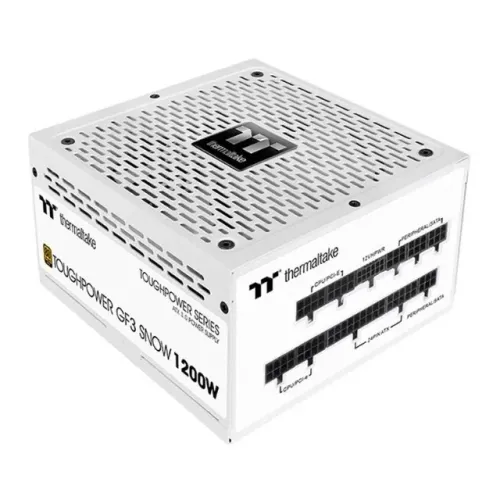 Fonte Thermaltake 1200 ToughPower GF3 Snow, 1200W, 80 Plus Gold, Branca, PS-TPD-1200FNFAGB
