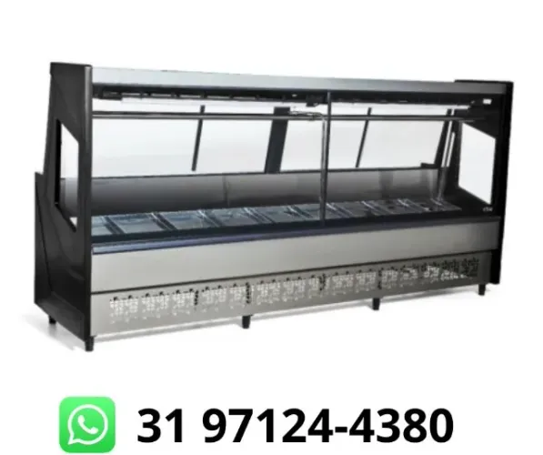 Balcão de Açougue Preto 3M Polar