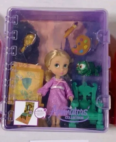 BONECA BARBIE RAPUNZEL MINI ANIMATIONS COM MALETA COMPLETA NOVA LACRADA 