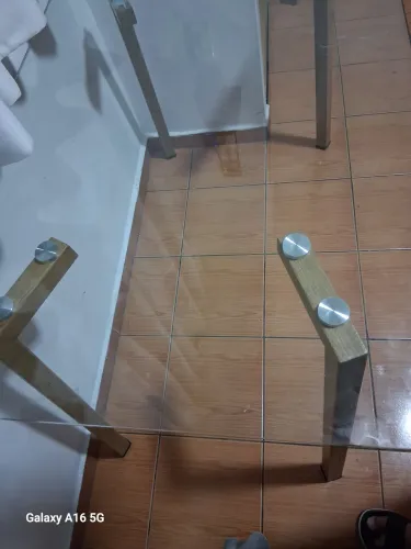 Mesa tampo de vidro