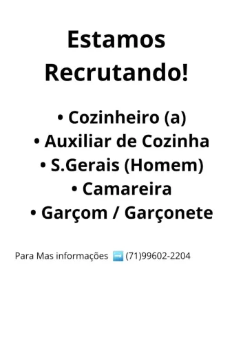 Vagas de Trabalho