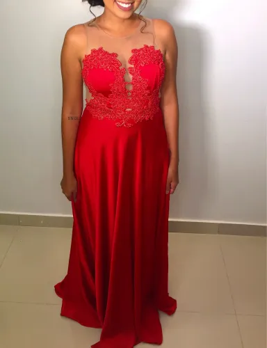 Vestido de festa/formatura vermelho