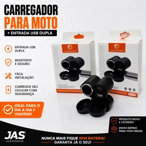 CARREGADOR DE MOTO CS-10