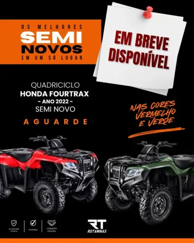 Quadriciclo Honda Fourtrax 420 4x4 2022 Novissimo