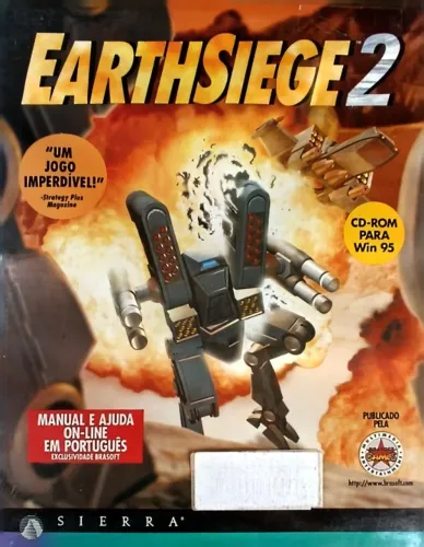 cd de jogo earthsiege 2 manual em português lacrado de fabrica 55 33 cx