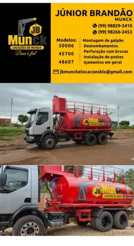 Aluguel de Muncks, caminhao pipa comboio. 20 mil litros