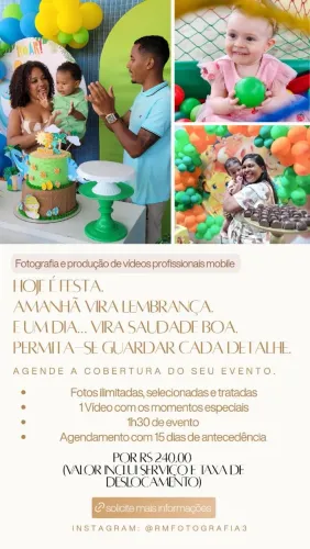Fotógrafa aniversário infantil