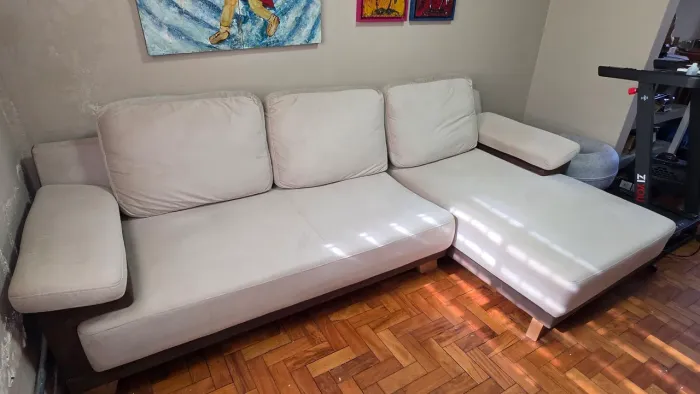 Sofá 3 lugares com chaise