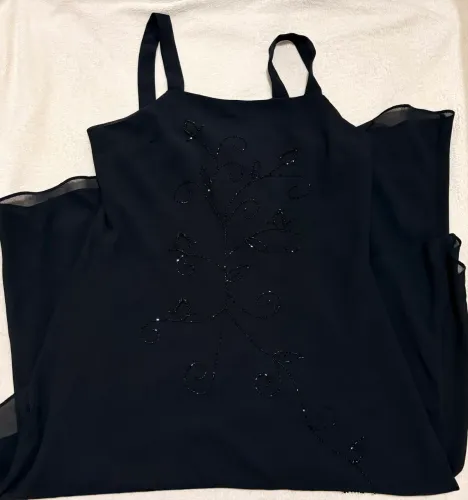 Vestido vintage preto tamanho M