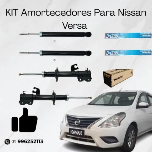 Kit Amortecedores Para Nissan Versa - Usado Em Exelente Estado.