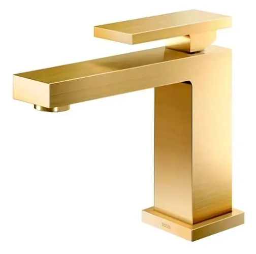 Torneira Docol New Edge ouro escovado