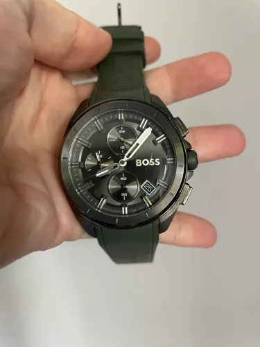 Relógio BOSS Original HB.447.1.34.3655 - Pulseira Verde Militar |