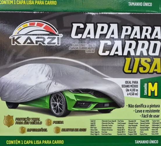 CAPA P/CARRO LISA VINIL TAM/M REF: 517/M