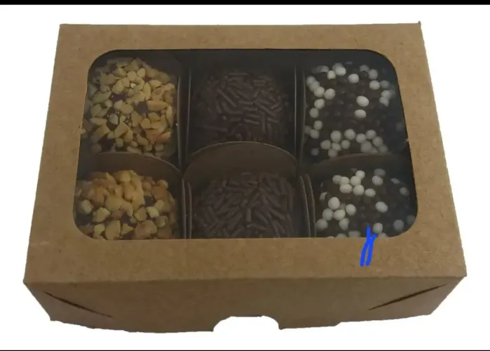 Caixa Kraft para docinhos