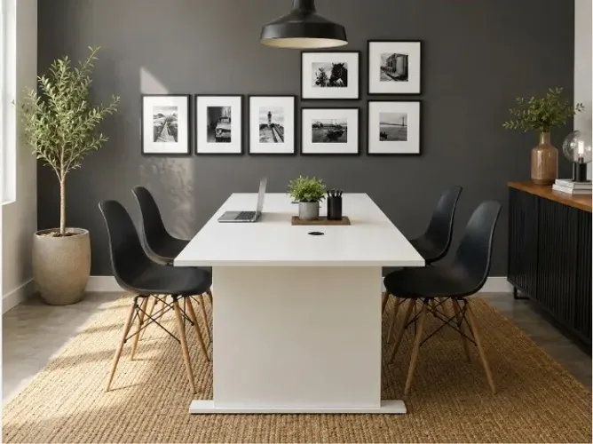 Mesa Executiva Best Work: L160cm x P80cm x A74cm.