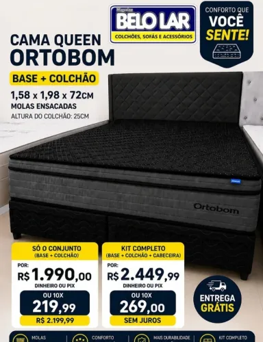 Conjunto Confot Black Ortobom