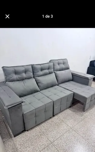 SOFA RETRATIL E RECLINAVEL MODELO NOVO