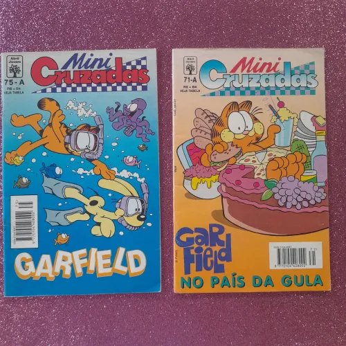 Garfield revistas em quadrinhos Mini Cruzadas Editora Abril