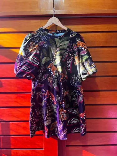 Vestido FARM estampa tropical PP