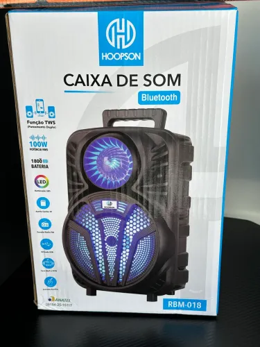 Caixa de som Bluetooth 100rms hoopson