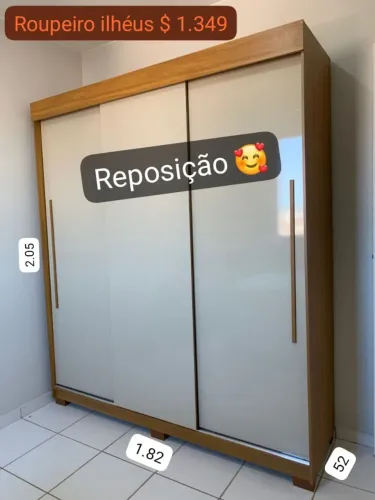 Guarda roupa ilhéus novo - entrega e montagem gratuita