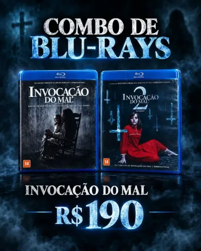 Combo Invocação do Mal 1 e Invocação do mal 2 em blu-ray