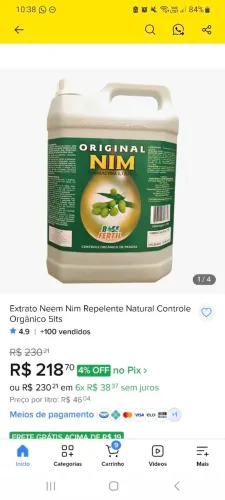 Galão Óleo de Neem Nin