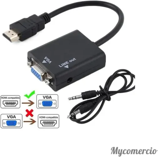 Cabo conversor HDMI p/ VGA CC-HVA100