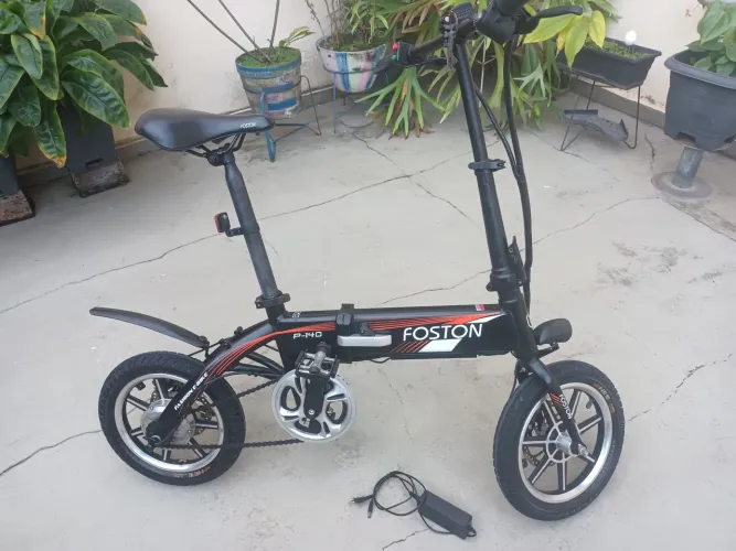 Bicicleta Elétrica Dobrável Foston FS P-140