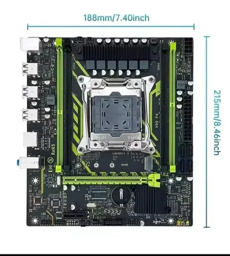Placa mãe x99 P4+E5 2680 v4+cup cooler