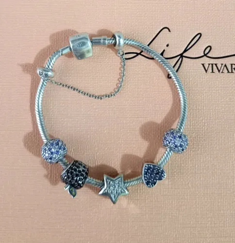Pulseira Life Vivara - Prata 925 (berloques inclusos)