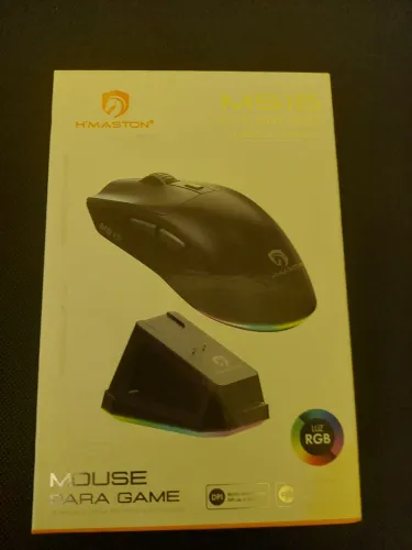 Mouse Gamer Sem Fio H'Maston MS15 RGB Bluetooth + 2.4GHz