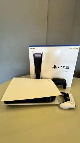 PS5 MÍDIA FÍSICA SUPER NOVO + CONTROLE MIDNIGHT BLACK