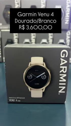 Garmin Venu 4 | Dourado/Branco | R$ 3.600,00 - Loja Fisica